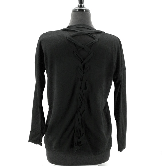 Moral Fiber Women's Black Long Sleeve Cardigan Size M - Picture 3 of 4